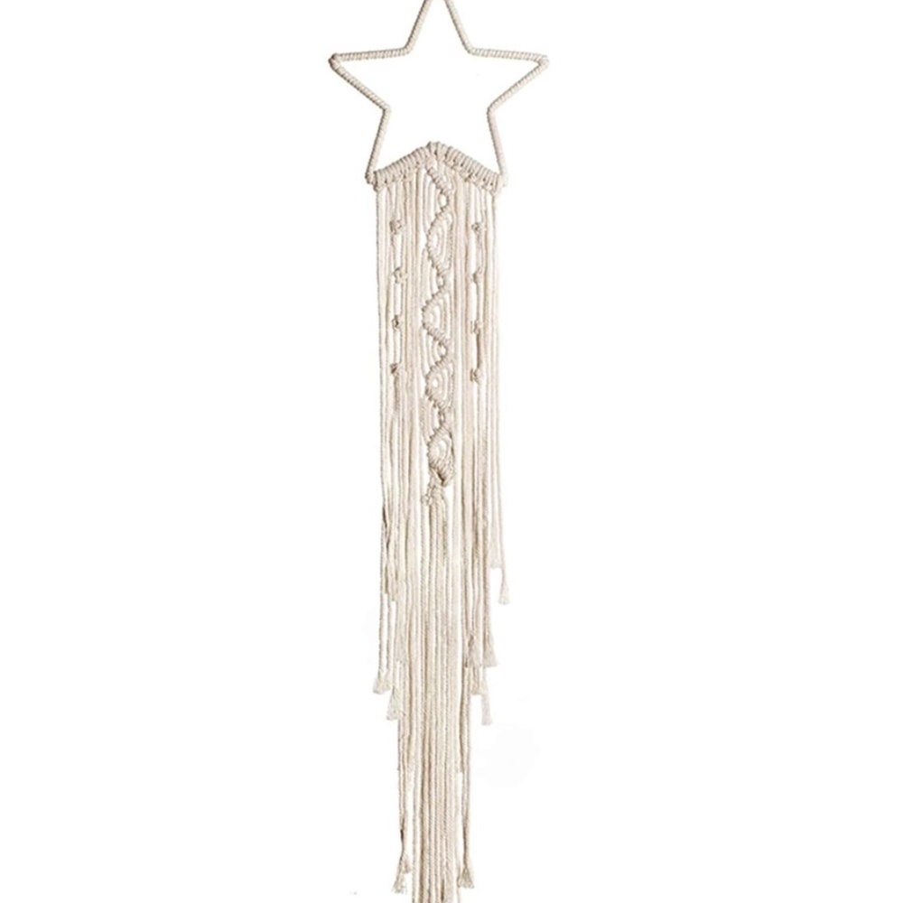 Boho Macrame Star Dream catcher Wall Decor - Picture 4 of 6